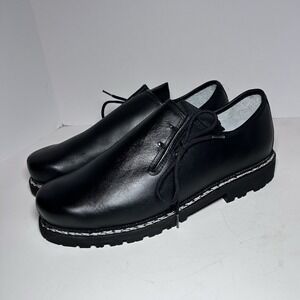 Meindl Model 86 M Traditional Haferl Shoes Men's EU 44 Black Leather Shoes